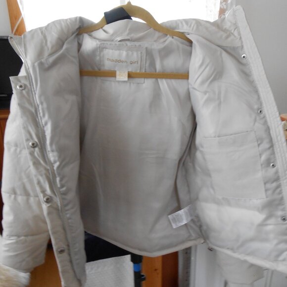 MADDEN GIRL COAT-WOMEN'S SIZE XS-ECRU-NEW WITH TAGS - Picture 5 of 9